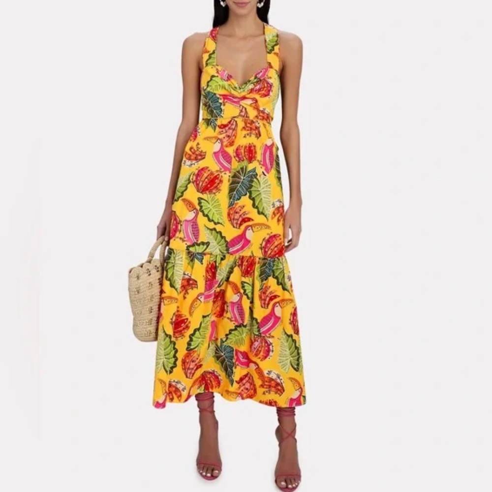Farm Rio Yellow Beaks & Bananas Maxi NWT